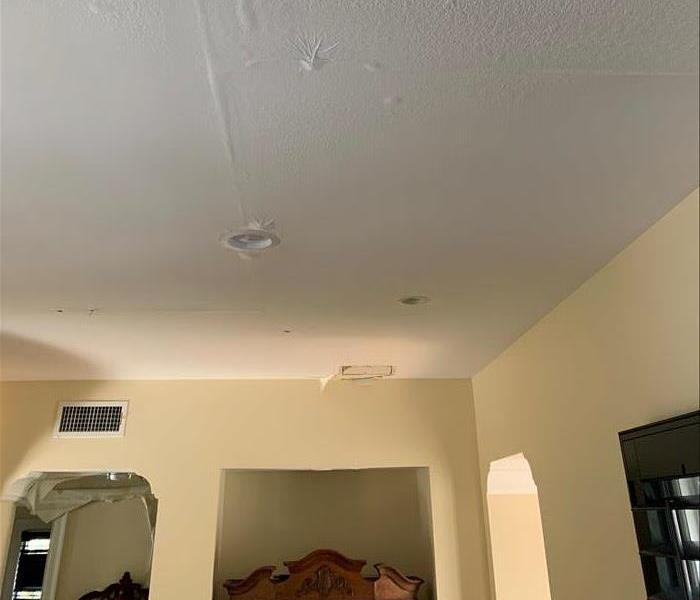 water flooding ceiling